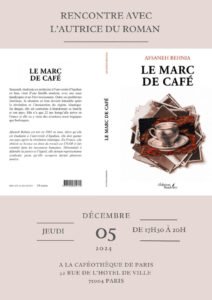 Rencontre littéraire avec Afsaneh Behnia – "Le Marc de Café"